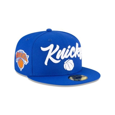 New York Knicks Gorra | New Era NBA Draft Alternate 59fifty Fitted Cap Mexico - Azules